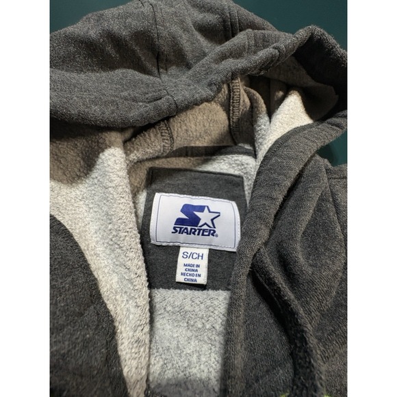 Vintage Starter Seattle Seahawks Hoodie Sweatshirt Men's Small Colorblock Blue - Picture 6 of 11